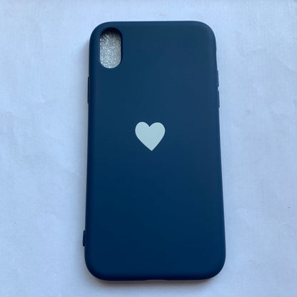 Simple small love iPhone case compatible with Apple, featuring a minimalist heart design