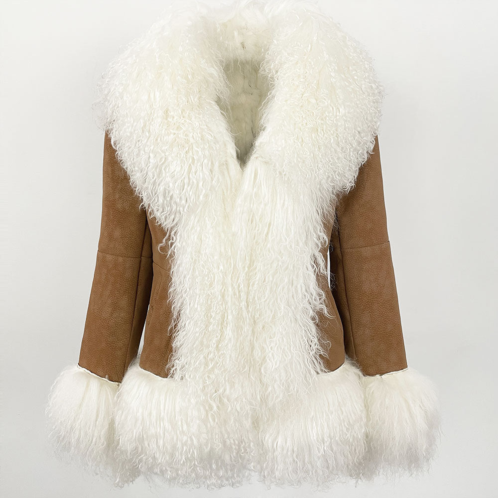 Thickened wool jacket with suede-like finish from My Store, shown in a classic outerwear style