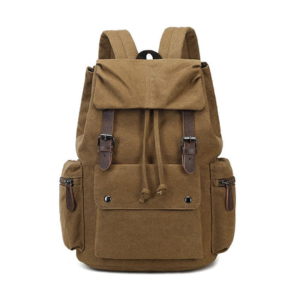 Cross-Border Canvas Student Backpack for Outdoor Travel