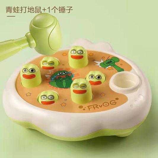 BACKUPMYFILESNOW® hammer whack-a-mole toy for toddlers age 1-2, colorful plastic game with playful mole figures for kids.