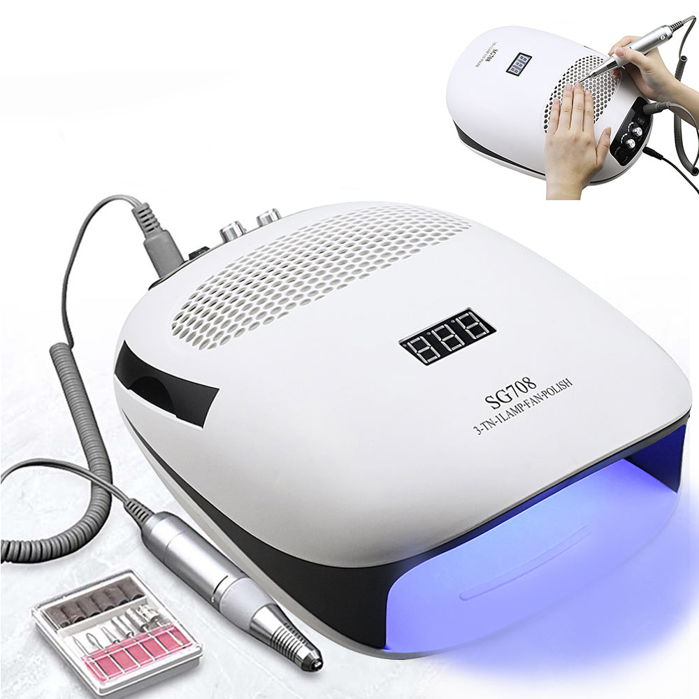 Multifunctional nail lamp by My Store for curing gel polish, featuring a compact white LED design