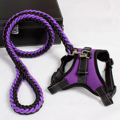 My Store dog leash chest strap for walking dogs, adjustable black harness design