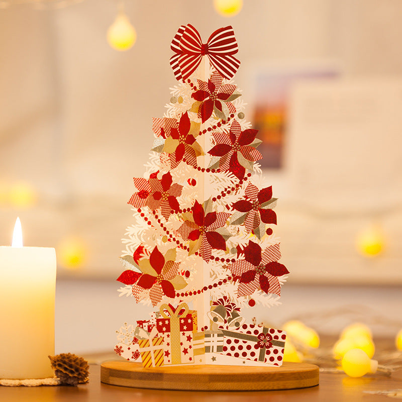 Three-dimensional greeting card with layered pop-up design, brand My Store