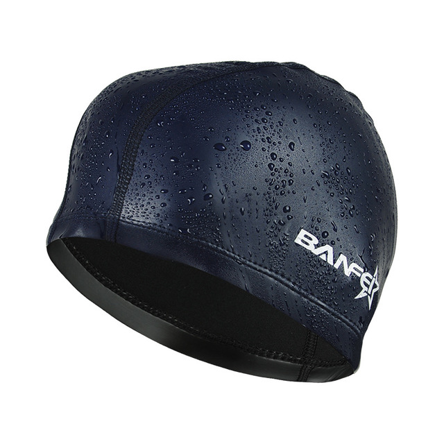 Waterproof swimming cap by My Store in a close-fitting design for swimming and water activities