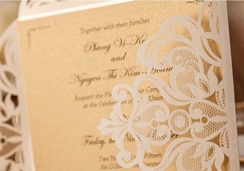 Personalized custom invitation card with elegant design and customizable text
