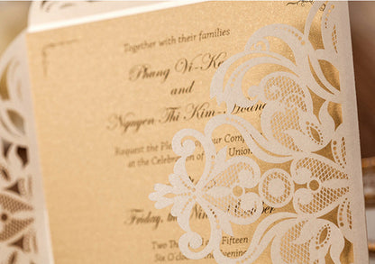 Personalized custom invitation card with elegant design and customizable text