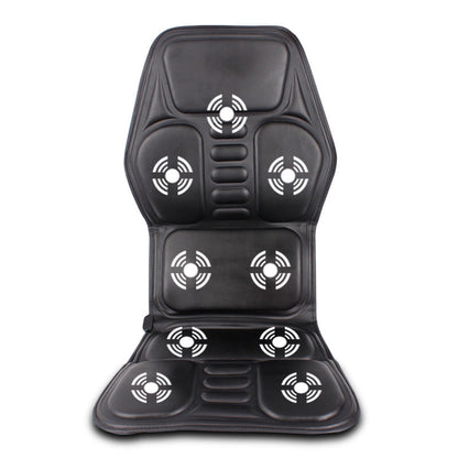 Car massager for cervical spine, neck, and waist in black ergonomic design