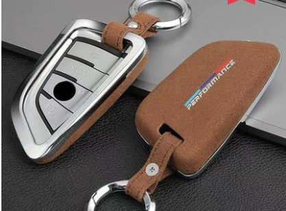 Black My Store key case with compact zippered design and multiple key hooks