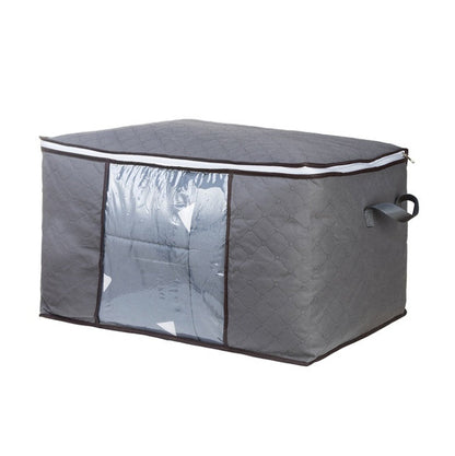 Large non-woven quilt storage bag for clothing, dustproof moving and organization box