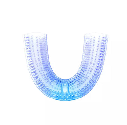 U-shaped lazy ultrasonic electric toothbrush by My Store, white mouthpiece with compact handle