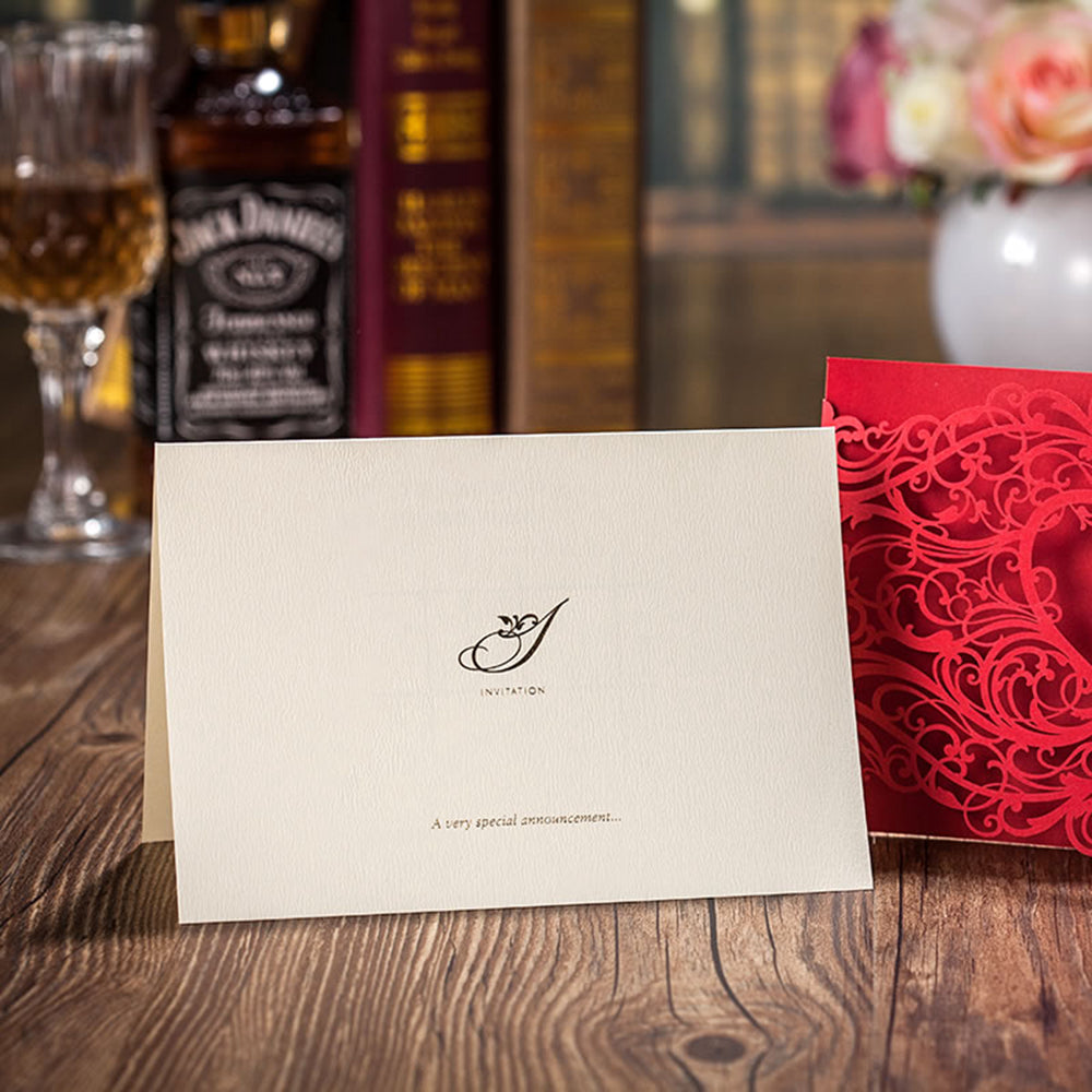 Personalized custom invitation card with elegant design and customizable details