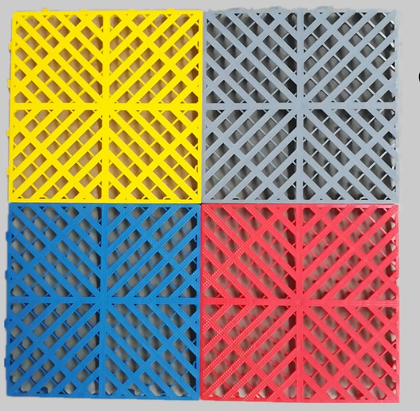 Car wash room plastic mosaic grille with durable patterned panels