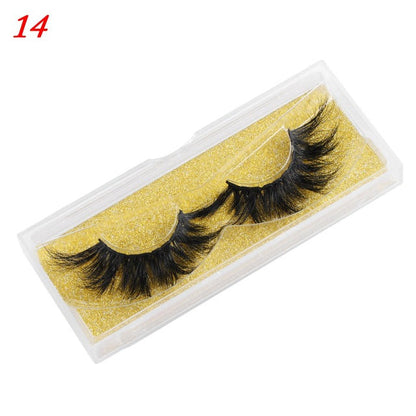 25mm wispy fluffy mink eyelashes, soft curled false lashes close-up