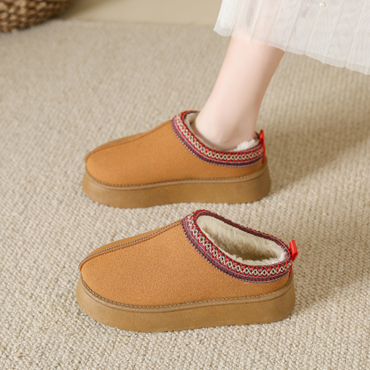 WinterGlow Women's slippers by BACKUPMYFILESNOW® with plush lining and cozy design, ideal for winter indoor wear.