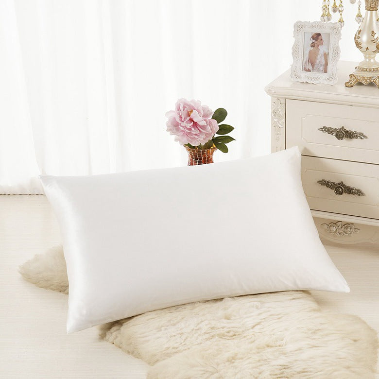 Solid color satin simulation silk single pillowcase in ice silk fabric by My Store