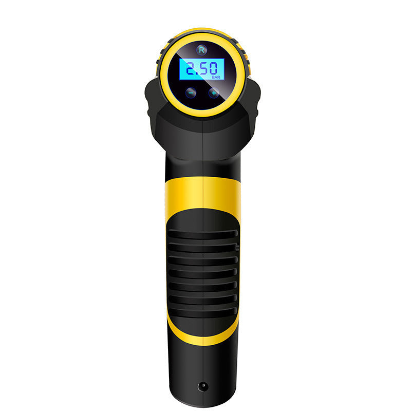 Portable handheld digital LED smart car air compressor with automatic inflation display