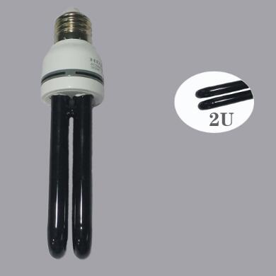 Black energy-saving trap light with UV glow for attracting insects