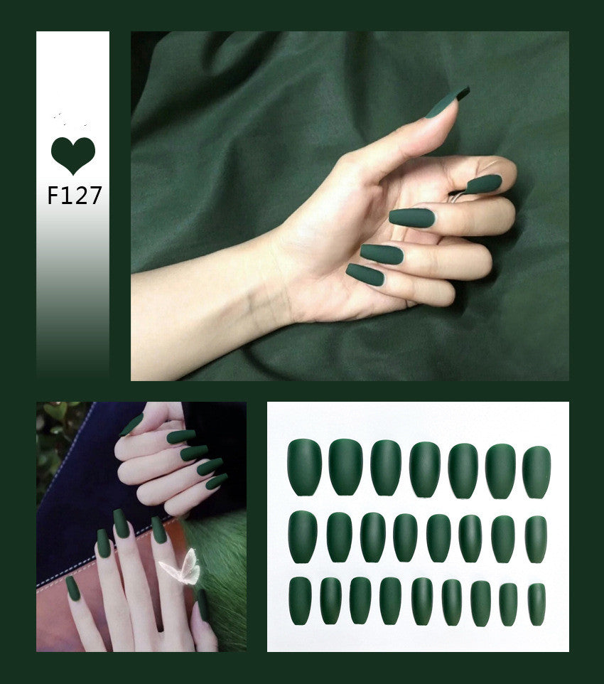Nail Art Scrub Ballet fake nails by My Store, featuring a ballet-inspired nail design