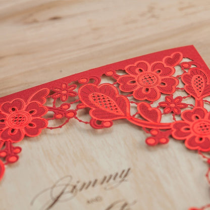 Personalized custom invitation card with elegant design and customizable text.