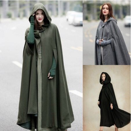 Four-color hooded tie shawl with multicolor design and cozy hood detail