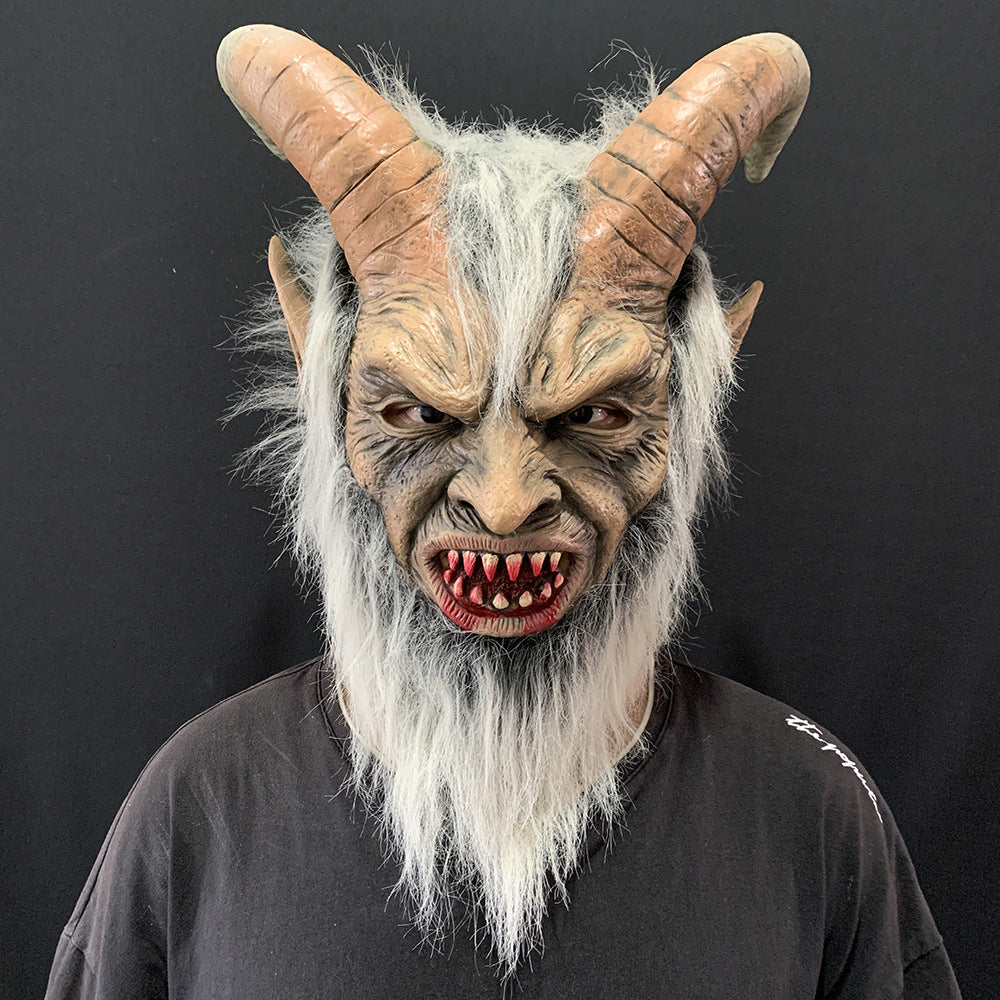 Halloween cosplay horror latex headgear mask with eerie monster design、】【