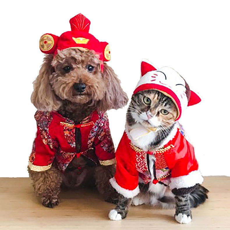 Funny pet dog cat costume warm hat photo prop headwear, visible on a pet-friendly design display