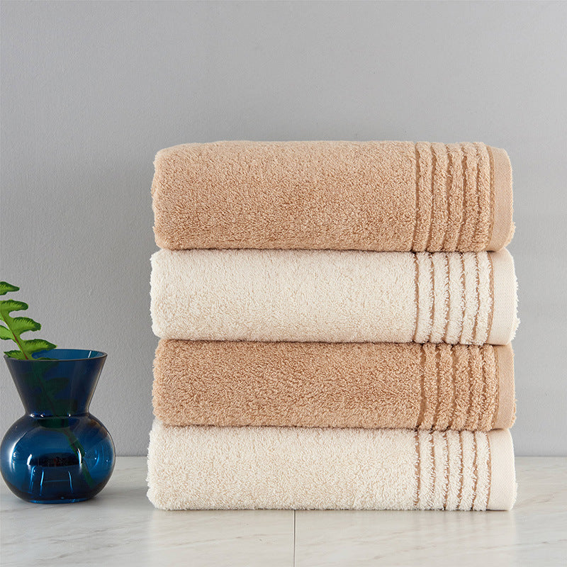 Cotton towel set by My Store, showing soft textured towels in coordinated colors