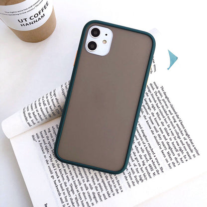 Frosted silicone phone case by My Store, showing a slim protective cover with a smooth matte finish