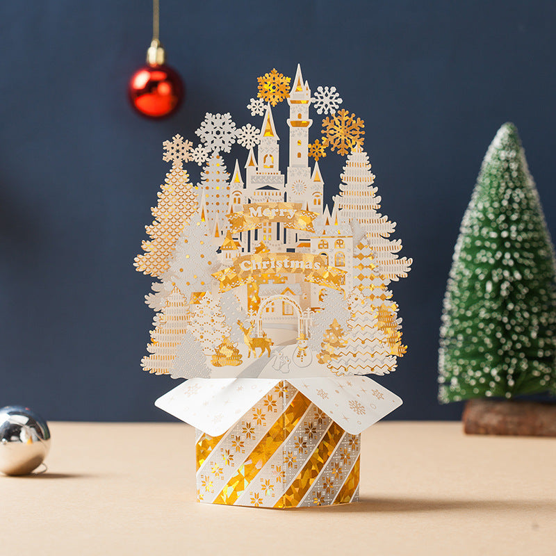 Three-dimensional greeting card by My Store, folded paper design with pop-up detail