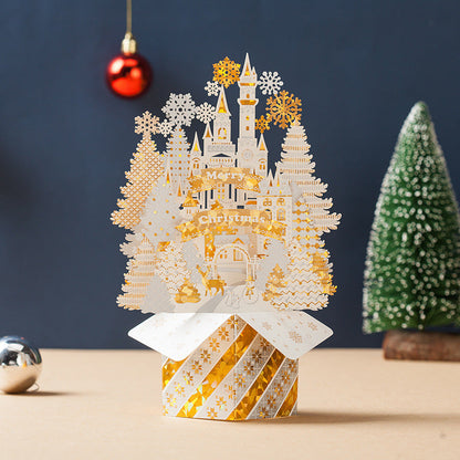 Three-dimensional greeting card by My Store, folded paper design with pop-up detail