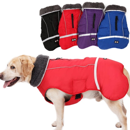 Reflective warm clothing coat for big dogs by My Store