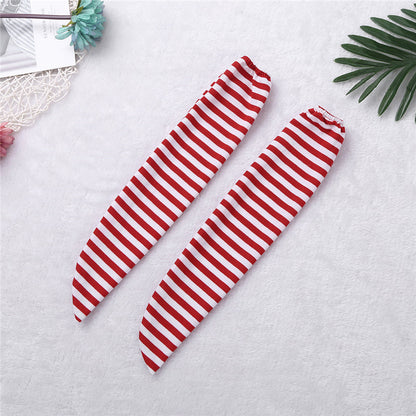 Christmas costume displayed on a plain background