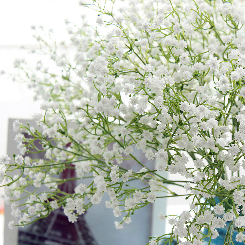 Artificial Gypsophila flower arrangement by My Store in delicate white blooms.