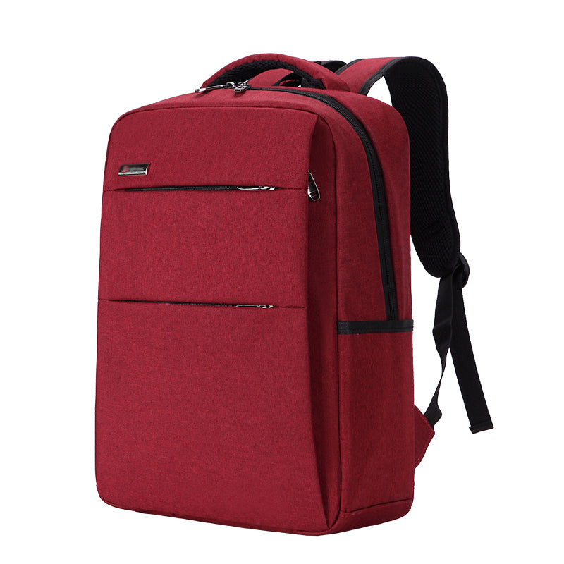 Waterproof shockproof rechargeable backpack laptop bag with padded compartments and USB charging port