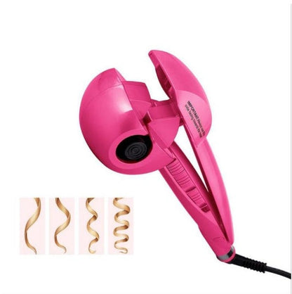 Ceramic pear flower perm styling tool in a compact white pear-shaped design