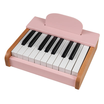 Wooden 18-key kids' piano with music stand, colorful musical toy for children by GBruno Store