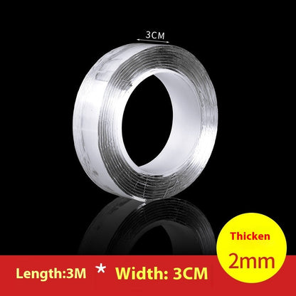 Non-marking nano magic tape non-slip patch with strong double-sided adhesive surface