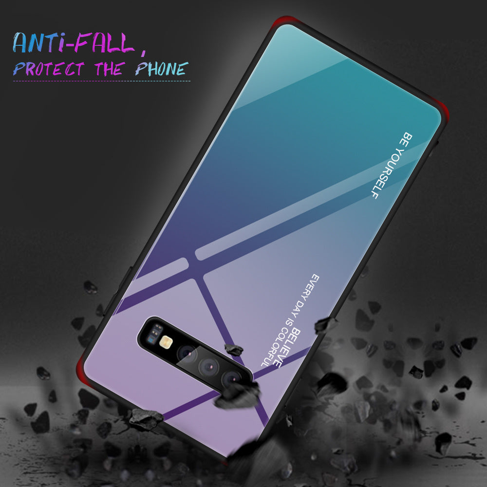 Gradient glass phone case in a sleek transparent design by My Store