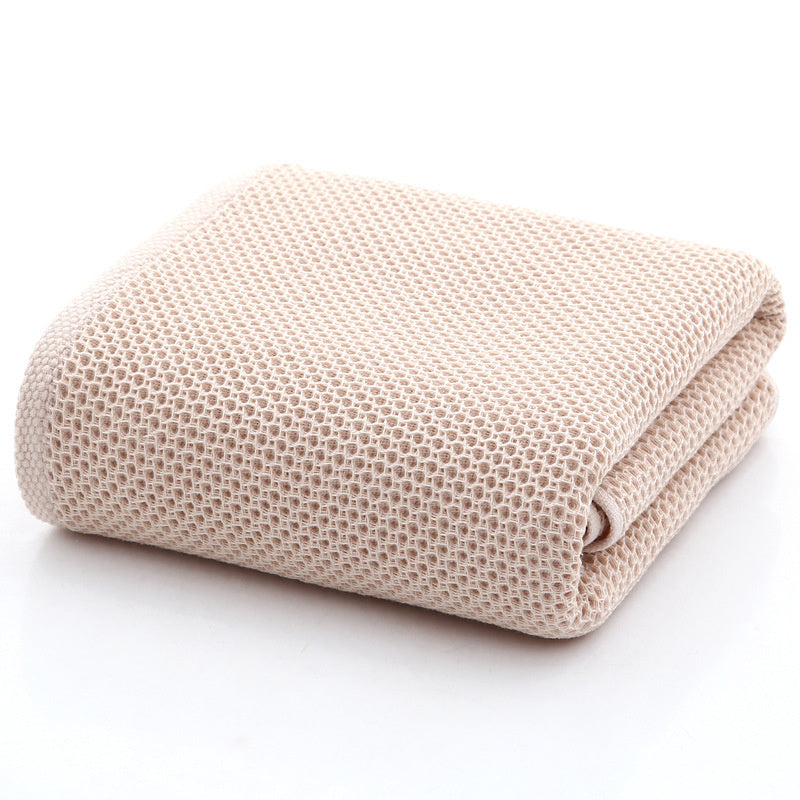 100% cotton honeycomb face towel in a textured weave by My Store