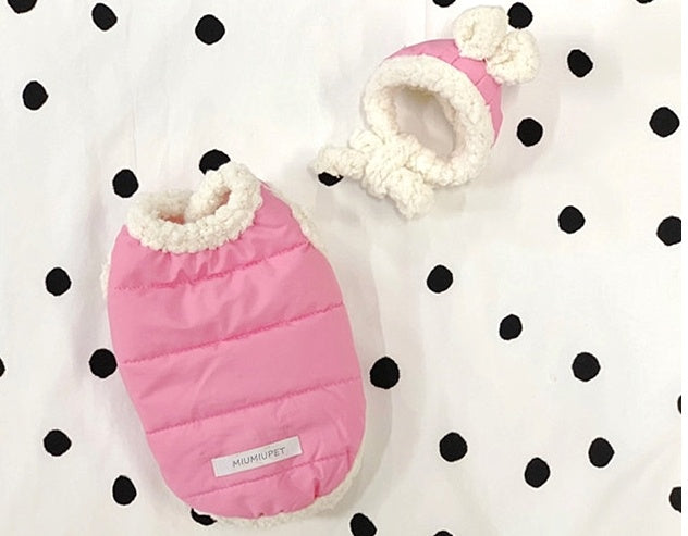 Warm pet clothes for dogs and cats, soft winter outfit by My Store