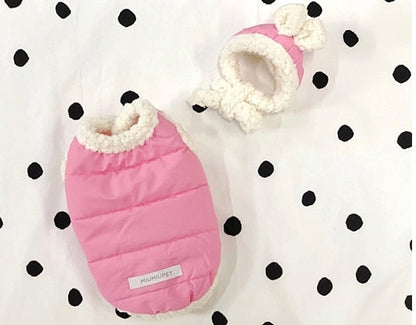 Warm pet clothes for dogs and cats, soft winter outfit by My Store