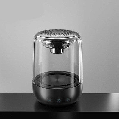 Portable Bluetooth column speaker with powerful bass, FM radio, and variable-color LED lights