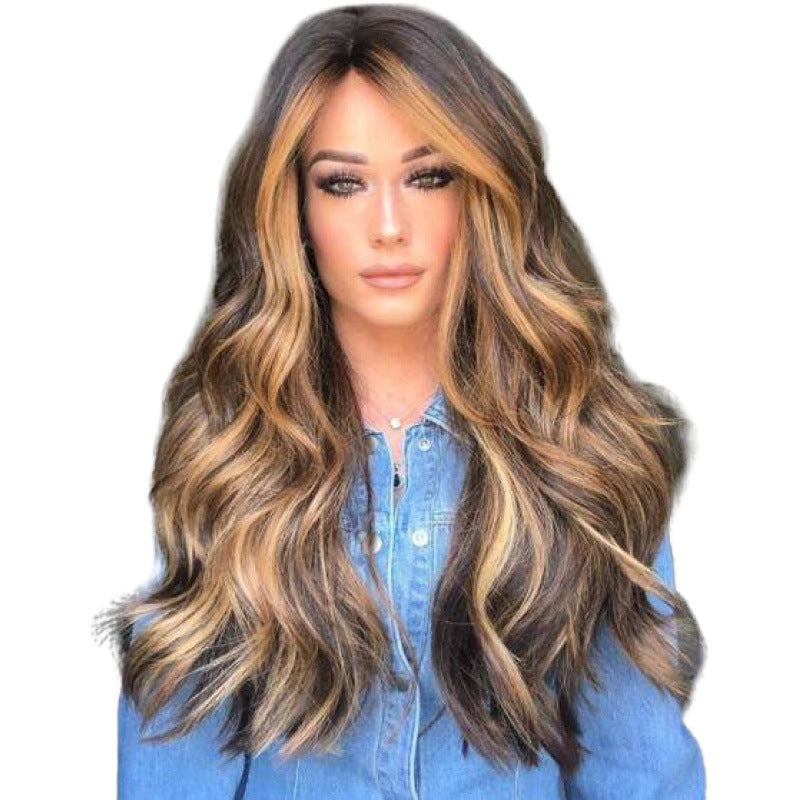 Medium long curly hair wig by My Store, shown from the front with defined curls and natural-looking volume