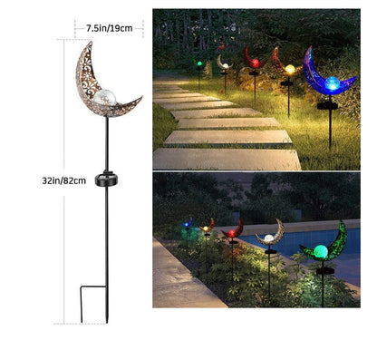 LED solar flame light metal garden lamp with flame effect for waterproof outdoor landscape lighting