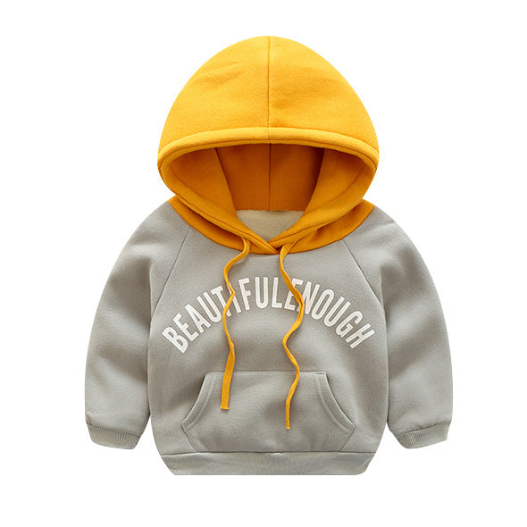 Children’s plus fleece sweater in soft fabric, front view