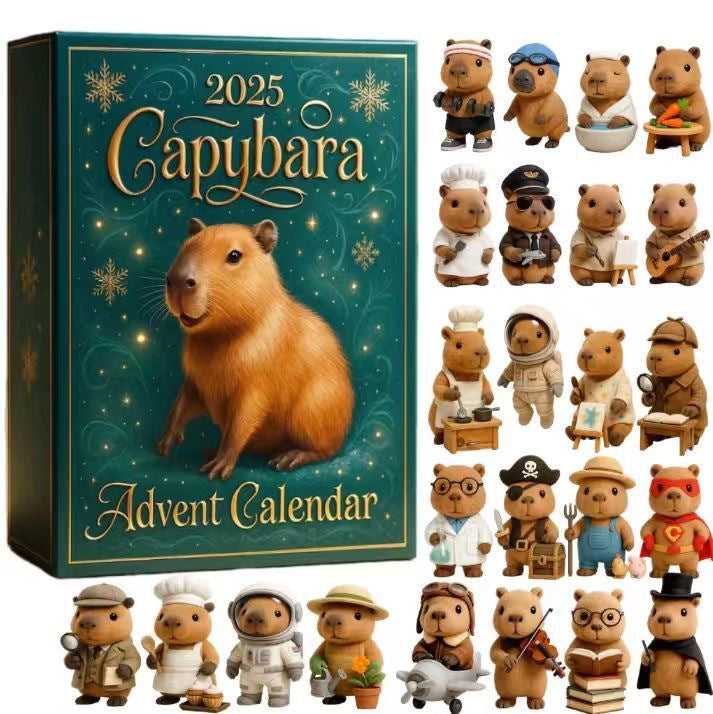 Acrylic blind box Christmas decorations in assorted festive character designs