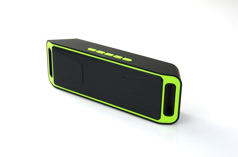 Smart electronic card Bluetooth audio speaker with compact rectangular design and built-in controls