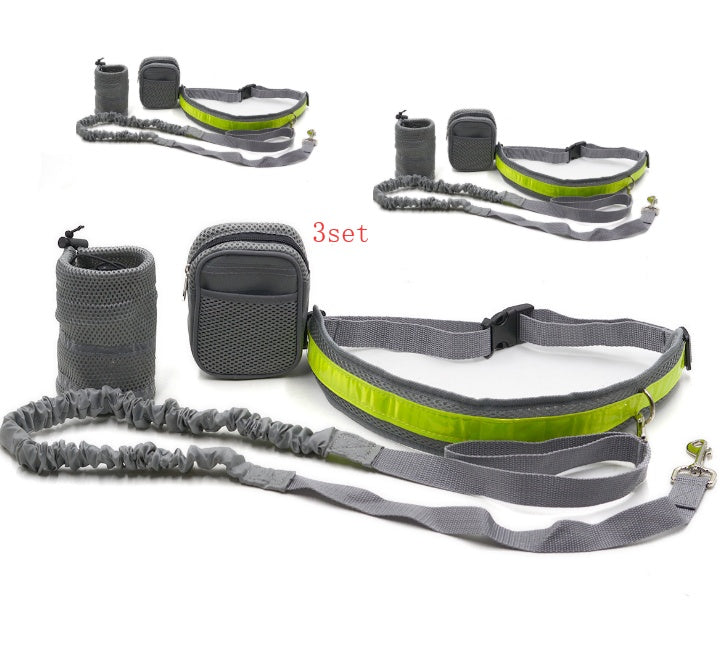 Adjustable hands-free dog leash by My Store with secure waist belt and durable lead for walking dogs