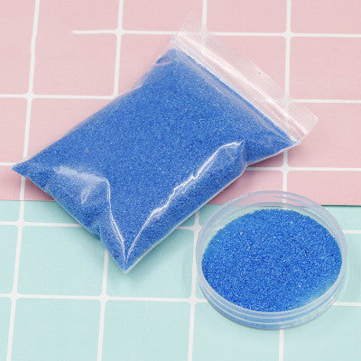 DIY non-toxic magic sand handmade toy set in colorful Mars space-themed sand for educational play