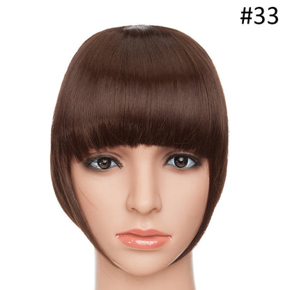 3D clip-in bangs hair extensions by My Store, shown from the front with realistic layered hair strands